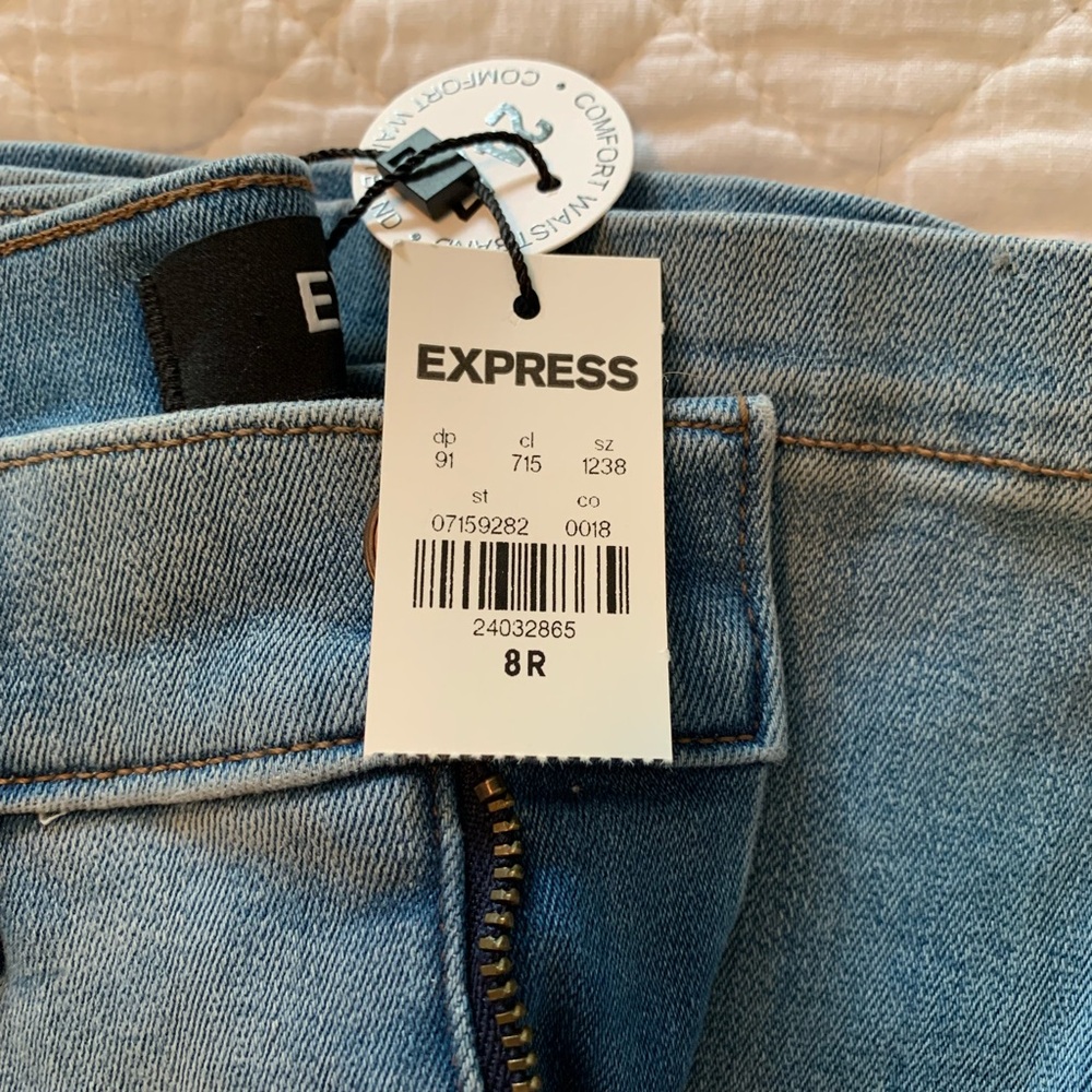 Express Light Blue Flares - NWT